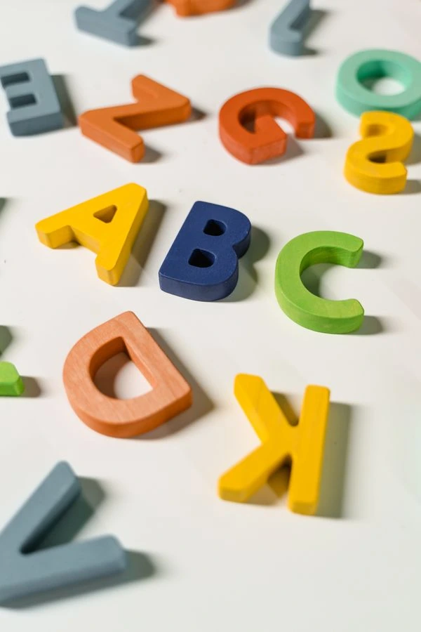 Wooden Alphabet Blocks Set